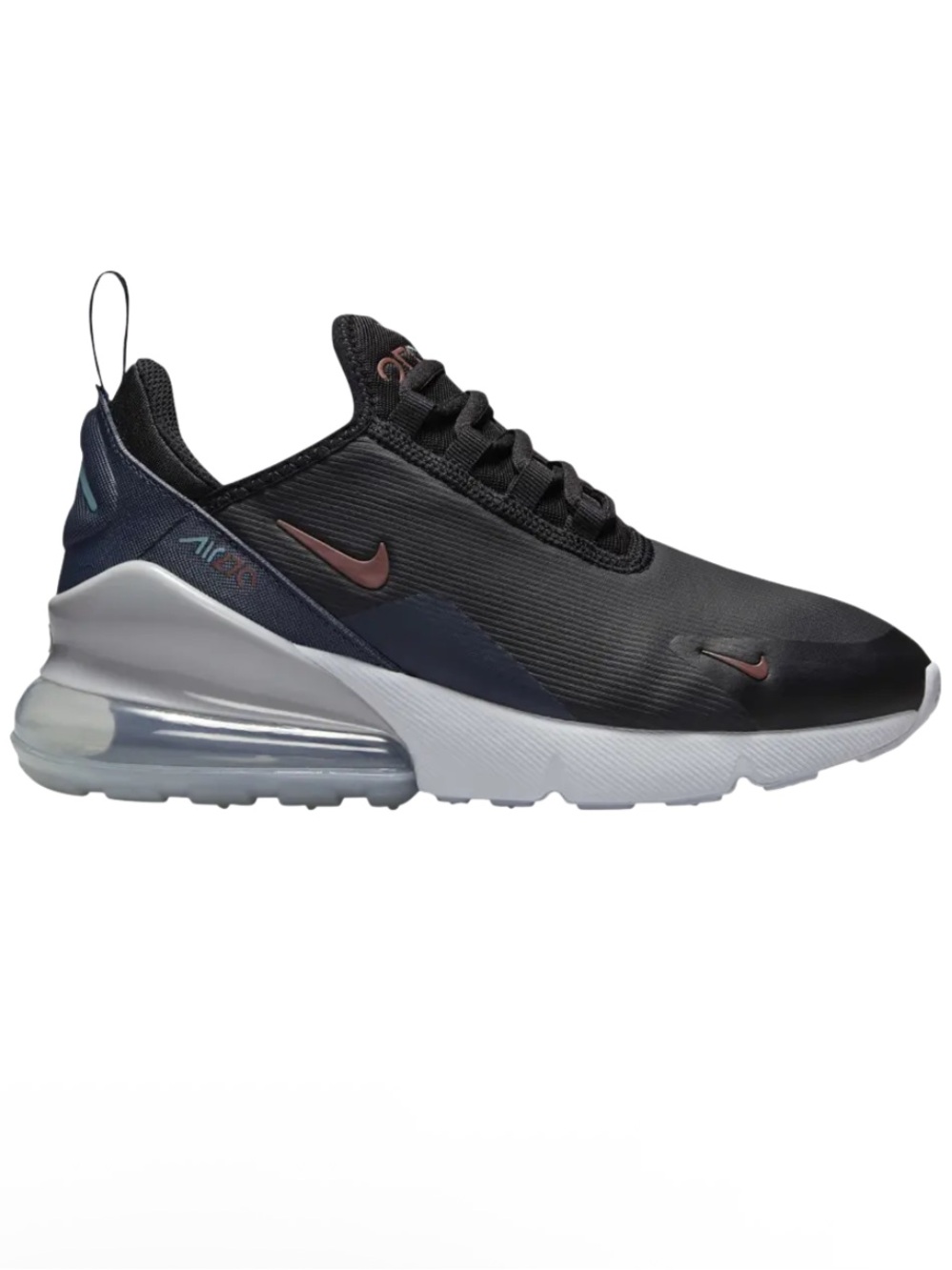 Nike Air Max 270 GS 'Black Thunder Blue Dark Pony' Kids Boys Size 5Y